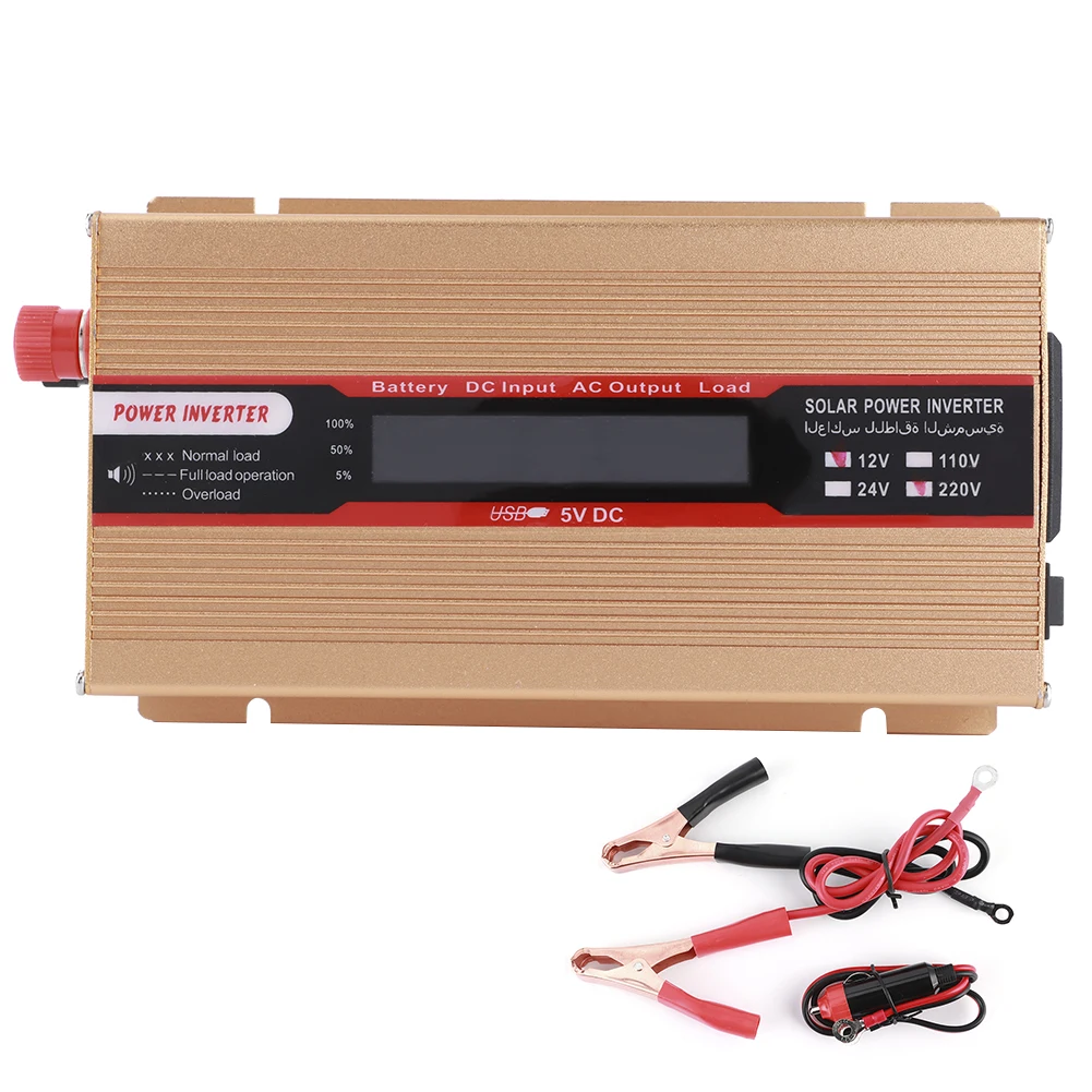 5000W DC12V Power Voltage Inverter LCD Display Modified Sine Wave Converter with USB Interfaces(AC 100V-120V )
5000W DC12V Power Voltage Inverter LCD Display Modified Sine Wave Converter with USB Interfaces(AC 100V-120V )