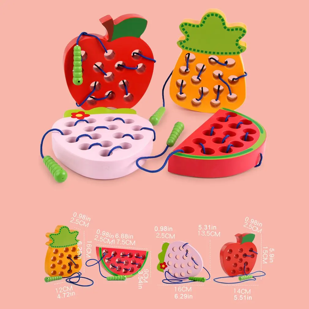 Kids Montessori Educational Wooden Toy Fun Thread Wood Toy Shape Cognize Worm Eat Apple Cheese Early Learning Teaching
Kids Montessori Educational Wooden Toy Fun Thread Wood Toy Shape Cognize Worm Eat Apple Cheese Early Learning Teaching