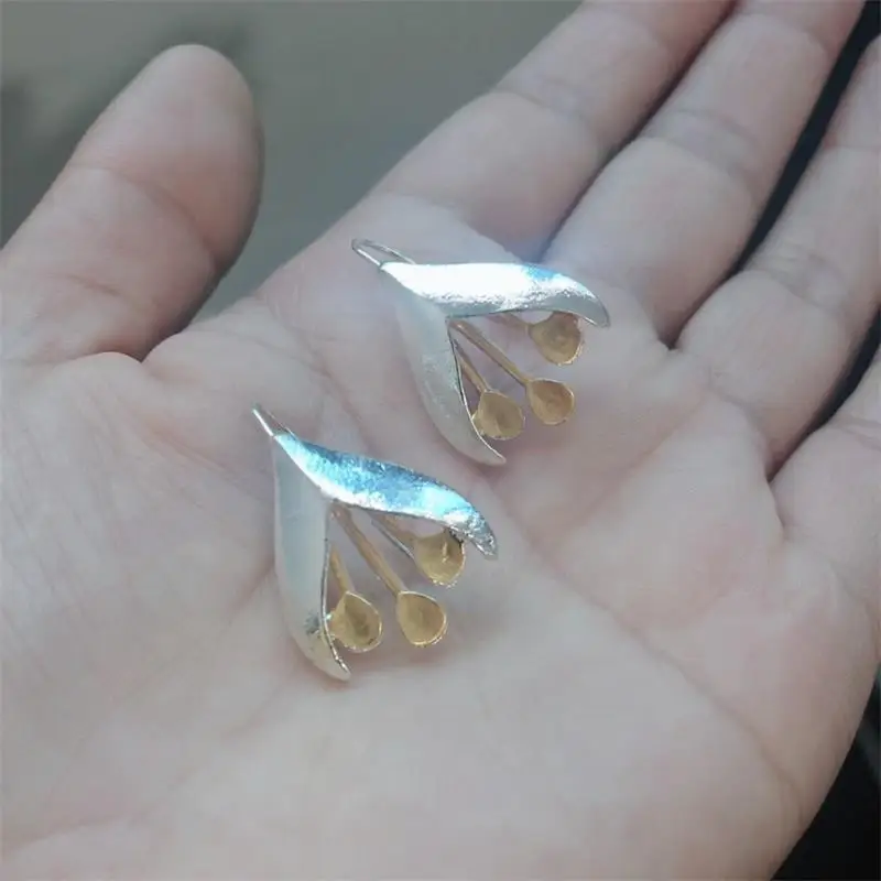 Fashion Snowflake Gold Silver Color Flower Shape Earrings Temperament Women Earring Party Accessories 
Fashion Snowflake Gold Silver Color Flower Shape Earrings Temperament Women Earring Party Accessories