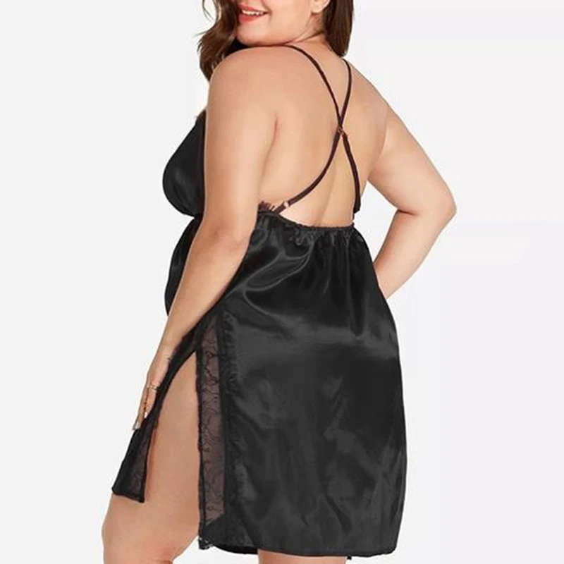 New High-end Women Underwear Temptation Sleepshirts Sexy ladies Backless Sling Split Nightgowns Sexy Lace Suit For Women
New High-end Women Underwear Temptation Sleepshirts Sexy ladies Backless Sling Split Nightgowns Sexy Lace Suit For Women