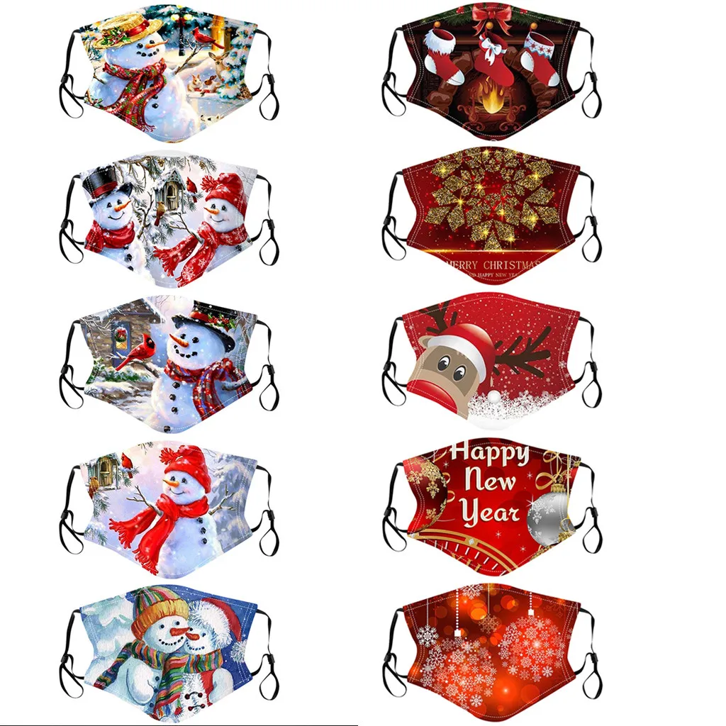 10pc Christmas Print Mouth Masks For Protection Face Mask Earloop Mask Washable Reusable Breathable Adult Face Mouth Mask
10pc Christmas Print Mouth Masks For Protection Face Mask Earloop Mask Washable Reusable Breathable Adult Face Mouth Mask