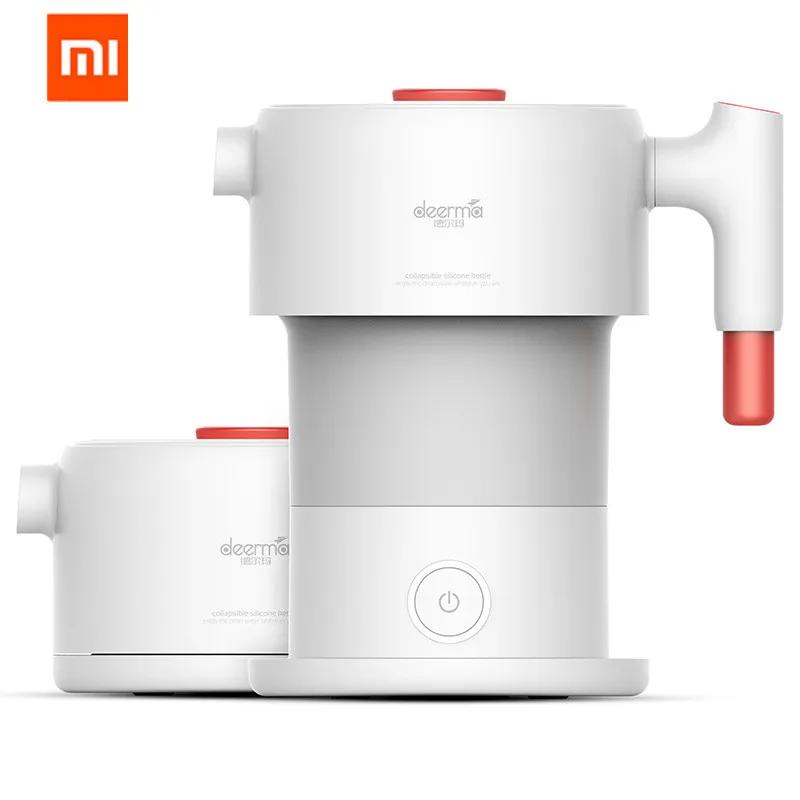 Xiaomi Mijia Deerma 0.6L портативная складная для воды чайник ручной Электрический колба