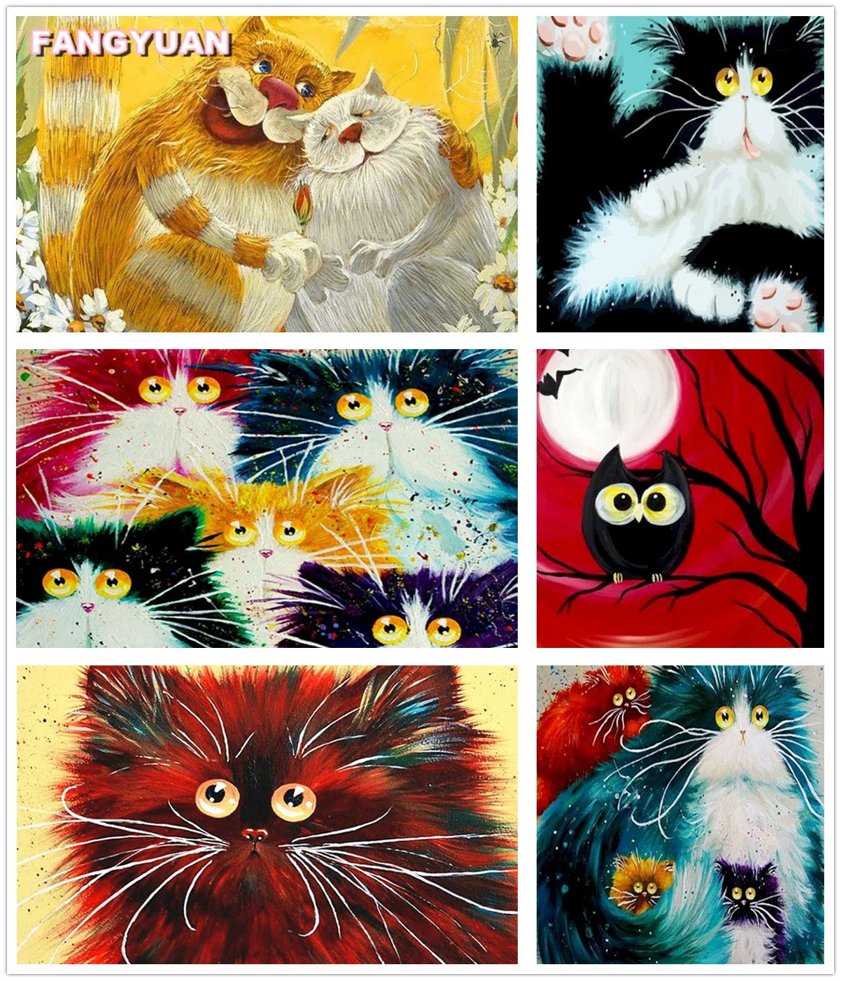 Cartoon Funny Animal 5D Diy Diamond Painting Accessories Cute Cats Diamond Embroidery Mosaic Cross Stitch Kit Home Decoration
Cartoon Funny Animal 5D Diy Diamond Painting Accessories Cute Cats Diamond Embroidery Mosaic Cross Stitch Kit Home Decoration