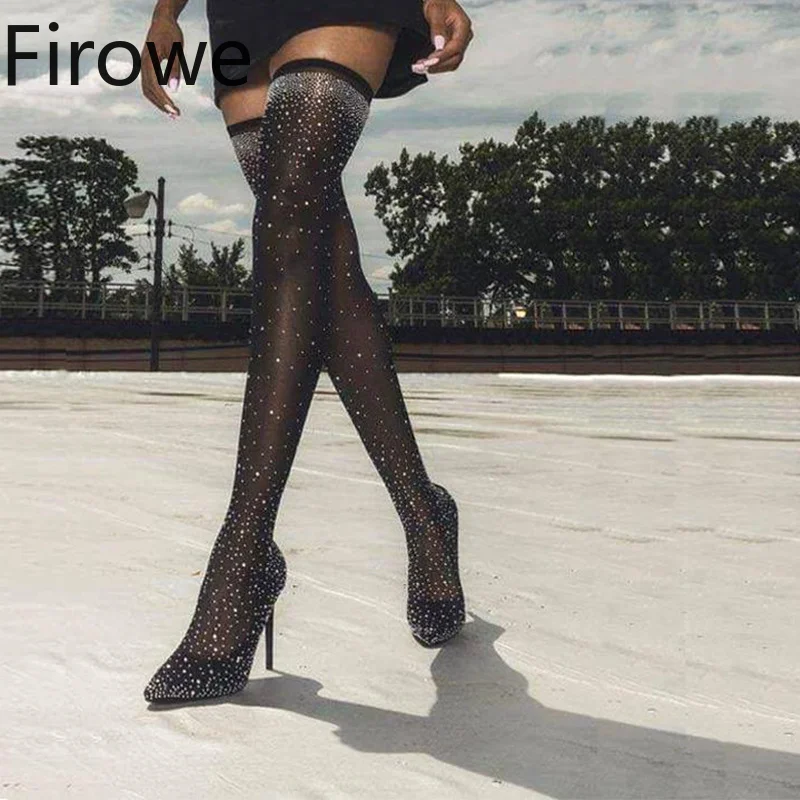 Женские модельные Полусапоги Firowe со стразами, ботфорты с острым носком, высокий каблук, женские ботфорты с острым носком
Женские модельные Полусапоги Firowe со стразами, ботфорты с острым носком, высокий каблук, женские ботфорты с острым носком