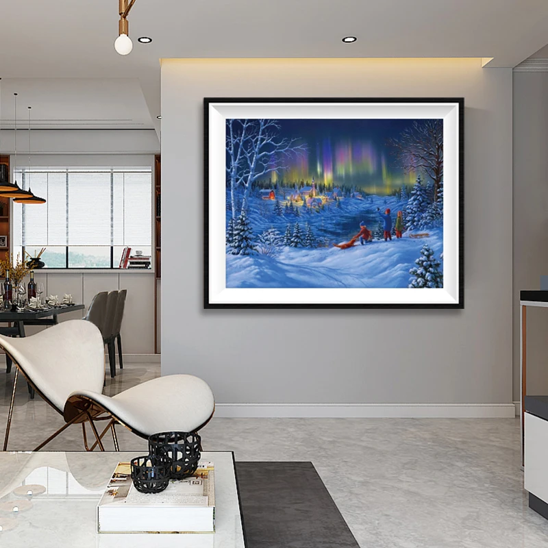 5D DIY Diamond Painting Snow House Scenery Embroidery AB Drill Cross Stitch Canvas Lace Mosaic Needlework Home Decor Gift
5D DIY Diamond Painting Snow House Scenery Embroidery AB Drill Cross Stitch Canvas Lace Mosaic Needlework Home Decor Gift