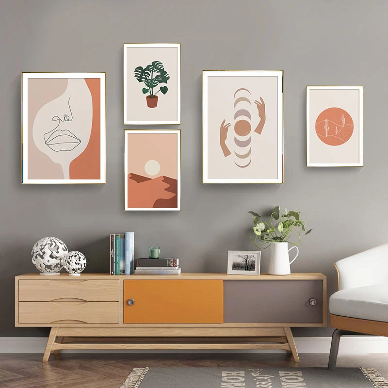 Mid Century Modern Poster Sun and Moon Canvas Painting Abstract Landscape Print Boho Wall Art Picture for Living Room Home Decor
Mid Century Modern Poster Sun and Moon Canvas Painting Abstract Landscape Print Boho Wall Art Picture for Living Room Home Decor