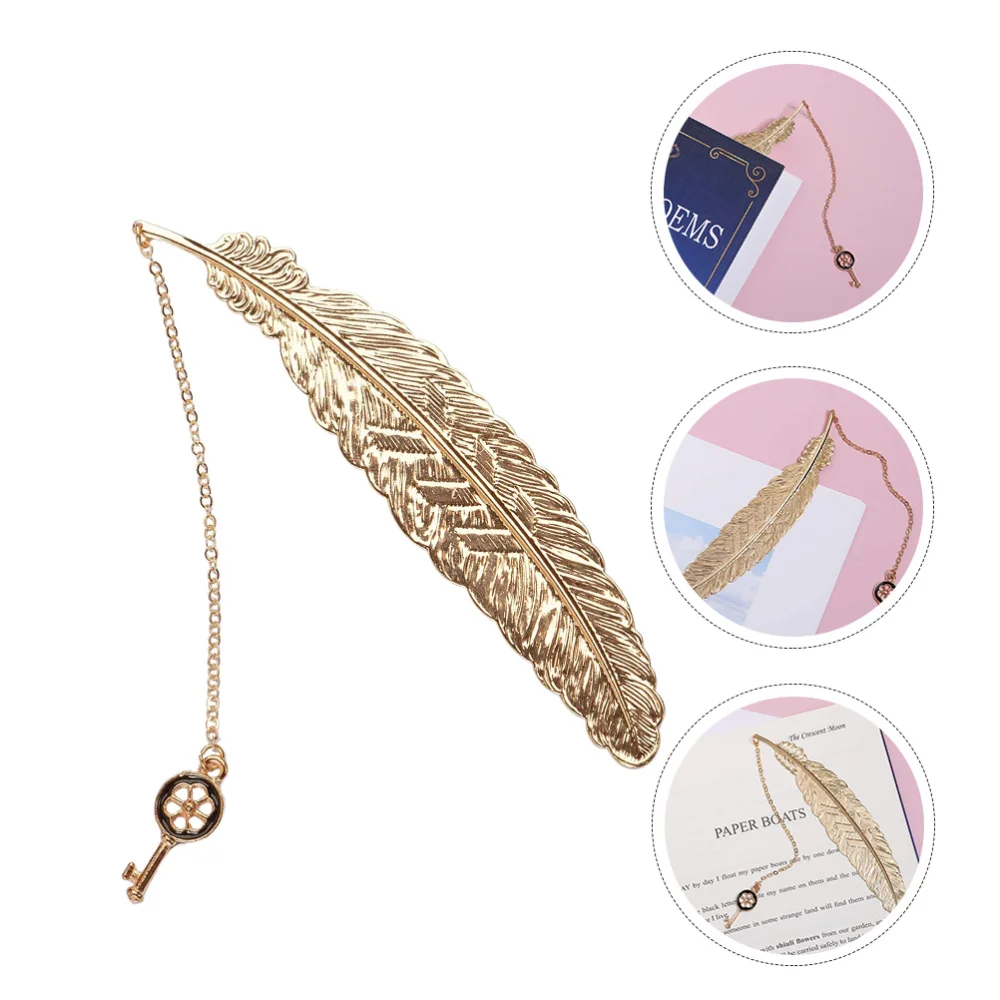 1pc Creative Feather Book Marker Book Page Marker for Birthday Gift 
1pc Creative Feather Book Marker Book Page Marker for Birthday Gift