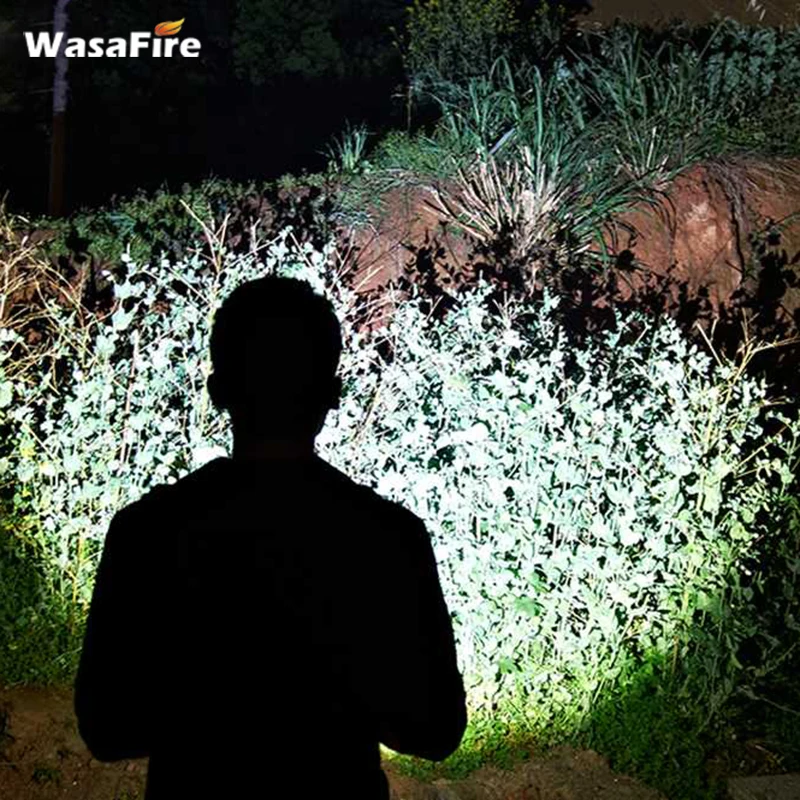 Wasafire Powerful XHP50 4000 Lumen Led Flashlight Zoom Torch 3 Modes Self Defense Lantern Camping Light for Hunting Exploring
Wasafire Powerful XHP50 4000 Lumen Led Flashlight Zoom Torch 3 Modes Self Defense Lantern Camping Light for Hunting Exploring