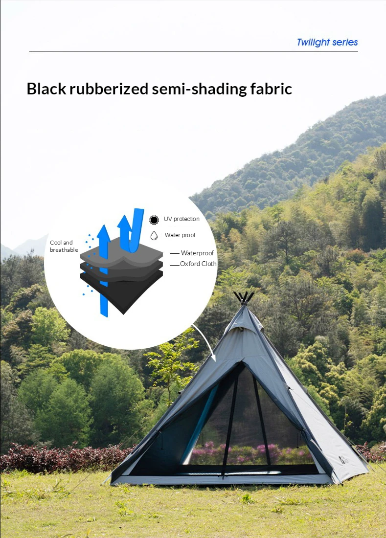 Mobi Garden Hiking Camping Pyramid Windproof and Rainproof Camping Multi-person Family Camp Tent Tower A
Mobi Garden Hiking Camping Pyramid Windproof and Rainproof Camping Multi-person Family Camp Tent Tower A
