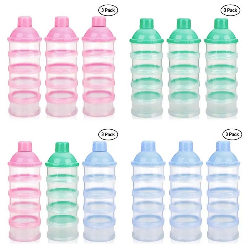 Дозатор для детского молока и порошка, неразливающийся умный Штабелируемый дорожный контейнер для хранения детского питания, 5 отделений, 3 ... 
Дозатор для детского молока и порошка, неразливающийся умный Штабелируемый дорожный контейнер для хранения детского питания, 5 отделений, 3 ...