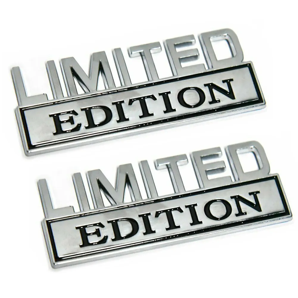 Universal 2x LIMITED EDITION Chrome Emblem Badges Sticker For Chevy Ford RAM GMC Jeep Car Truck 10.5x3.3cm
Universal 2x LIMITED EDITION Chrome Emblem Badges Sticker For Chevy Ford RAM GMC Jeep Car Truck 10.5x3.3cm