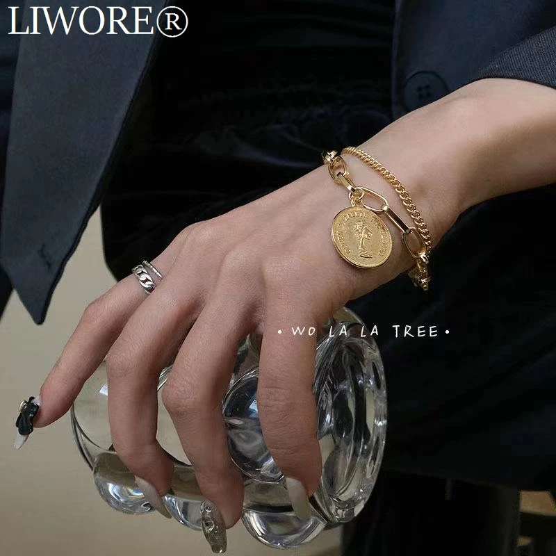 Liwore Fashion Round Portrait Bracelet Set For Women Irregular Multilayer Golden Chain Bracelet Vintage Jewelry Gift
Liwore Fashion Round Portrait Bracelet Set For Women Irregular Multilayer Golden Chain Bracelet Vintage Jewelry Gift