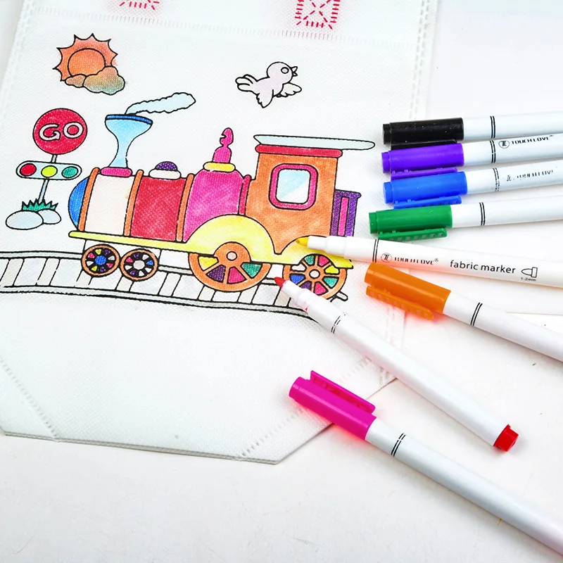 8 Pcs/Set Clothes Textile Marker Fabric Paint Pen DIY Crafts T-shirt Pigment Painting Pen School Home Stationery Graffiti Supply
8 Pcs/Set Clothes Textile Marker Fabric Paint Pen DIY Crafts T-shirt Pigment Painting Pen School Home Stationery Graffiti Supply