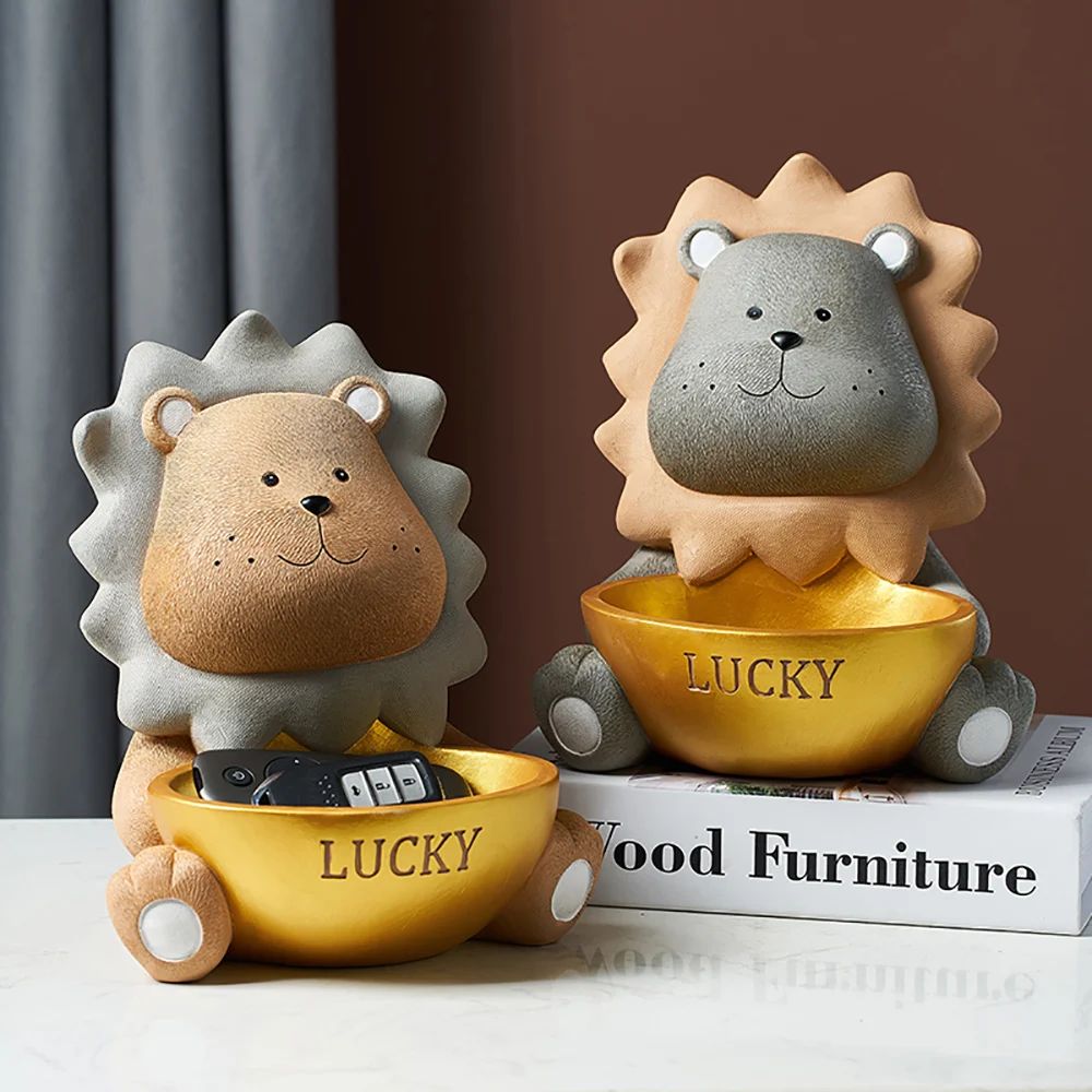 Resin Lion Storage Tank Cartoon Animal Model Storage Box Modern Home Decoration Living Room Office Desktop Accessories Gifts
Resin Lion Storage Tank Cartoon Animal Model Storage Box Modern Home Decoration Living Room Office Desktop Accessories Gifts
