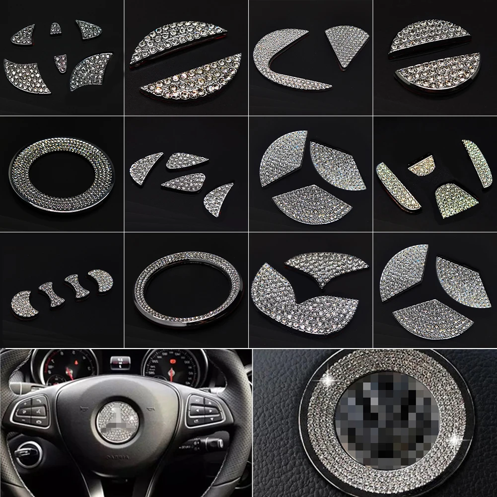 Car Accessories Car Steering Wheel Emblem 3D Logo Shiny Diamond Rhinestones Sticker Decal Luxury Car Styling Bling Interior
Car Accessories Car Steering Wheel Emblem 3D Logo Shiny Diamond Rhinestones Sticker Decal Luxury Car Styling Bling Interior