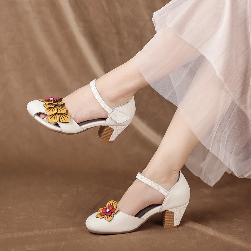 Women Leather Sandals Green High Heels For Women Mary Janes Handmade Genuine Leather Women Sandals Brand Flower Summer Shoes
Women Leather Sandals Green High Heels For Women Mary Janes Handmade Genuine Leather Women Sandals Brand Flower Summer Shoes
