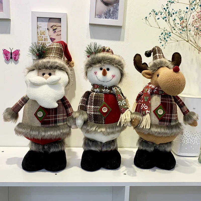 Christmas Decorations Santa Claus Doll Gingbu Country Standing Snowmen Claus Ornaments Cute Exquisite Home Furnishings Doll
Christmas Decorations Santa Claus Doll Gingbu Country Standing Snowmen Claus Ornaments Cute Exquisite Home Furnishings Doll
