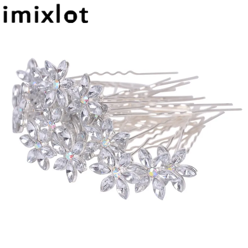 Imixlot Fashion Elegant 20pcs Crystal Flower Hair Pin Rhinestone Hair Clips Wedding Party Bridal Prom Hair Accessories
Imixlot Fashion Elegant 20pcs Crystal Flower Hair Pin Rhinestone Hair Clips Wedding Party Bridal Prom Hair Accessories