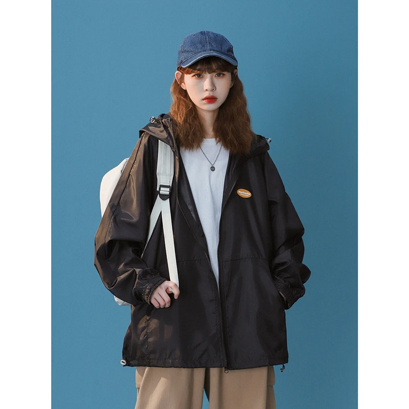 Women Jacket Solid Jacket Women Casual Loose Women's Clothing Patchwork Zipper Long Sleeve Hooded Jackets For Women 2021
Women Jacket Solid Jacket Women Casual Loose Women's Clothing Patchwork Zipper Long Sleeve Hooded Jackets For Women 2021