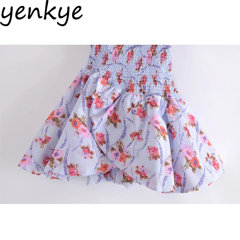 YENKYE Summer Women Sweet Floral Print Cake Princess Dress Sexy Square Neck Puff Sleeve Mini Robe Elegant Ladies Chic Vestido
YENKYE Summer Women Sweet Floral Print Cake Princess Dress Sexy Square Neck Puff Sleeve Mini Robe Elegant Ladies Chic Vestido