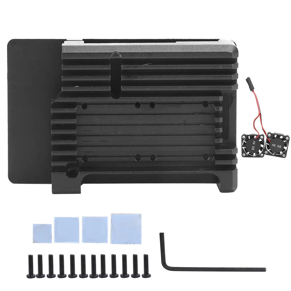 Aluminum Alloy Case Protective Box for Raspberry Pi 3 B Type 2B/3B+ Chassis Cooling Fan
Aluminum Alloy Case Protective Box for Raspberry Pi 3 B Type 2B/3B+ Chassis Cooling Fan
