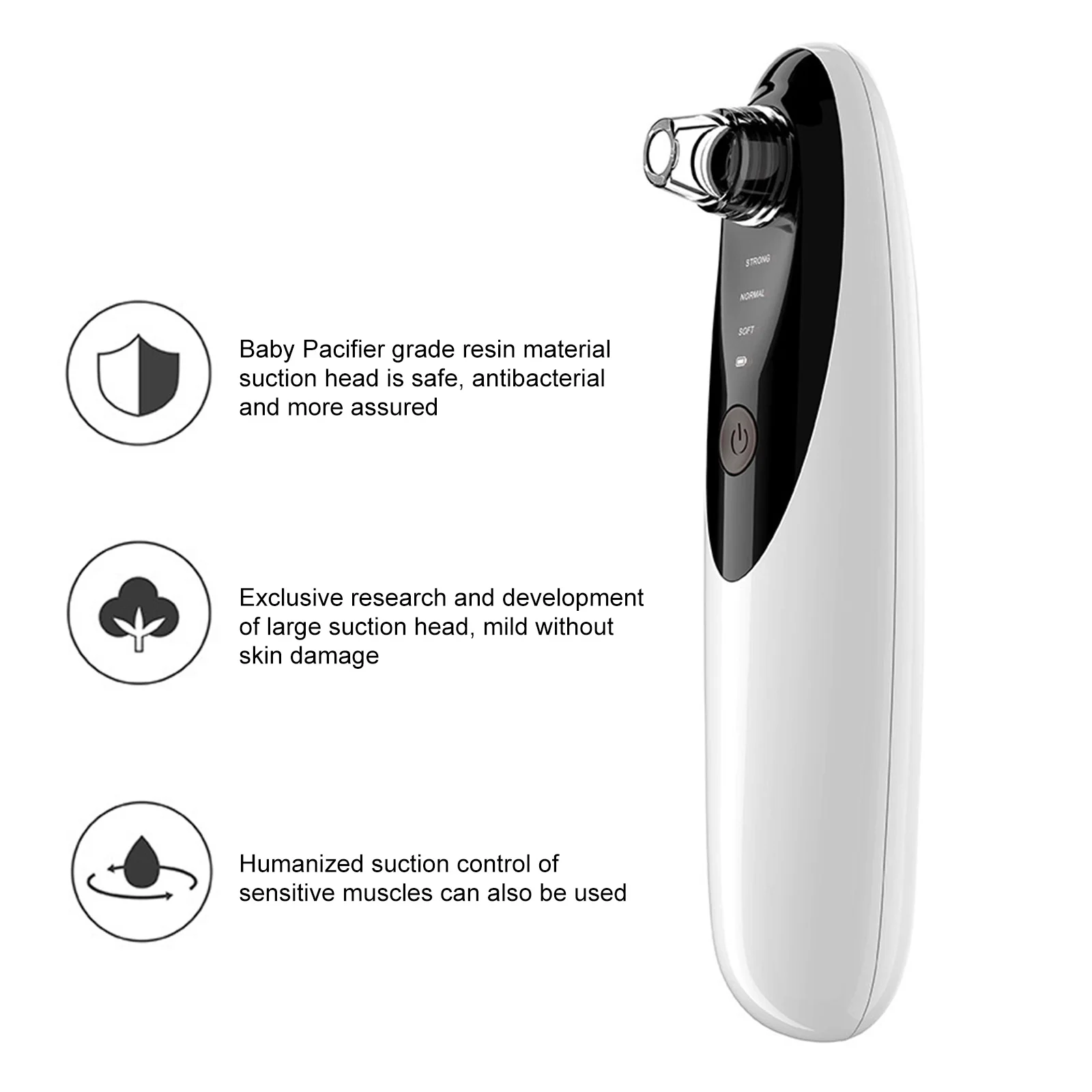 Hot Visual Electric Blackhead Suction Instrument With Silicone Tip Blackhead Remover Household Pore Cleaner t6 
Hot Visual Electric Blackhead Suction Instrument With Silicone Tip Blackhead Remover Household Pore Cleaner t6