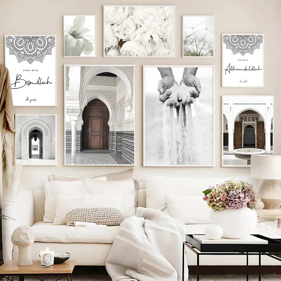 Nordic Modern Islamic Architecture Plant Flower Picture Canvas Painting Home Decorative Art Wall Bedroom Living Room Wall Poster
Nordic Modern Islamic Architecture Plant Flower Picture Canvas Painting Home Decorative Art Wall Bedroom Living Room Wall Poster