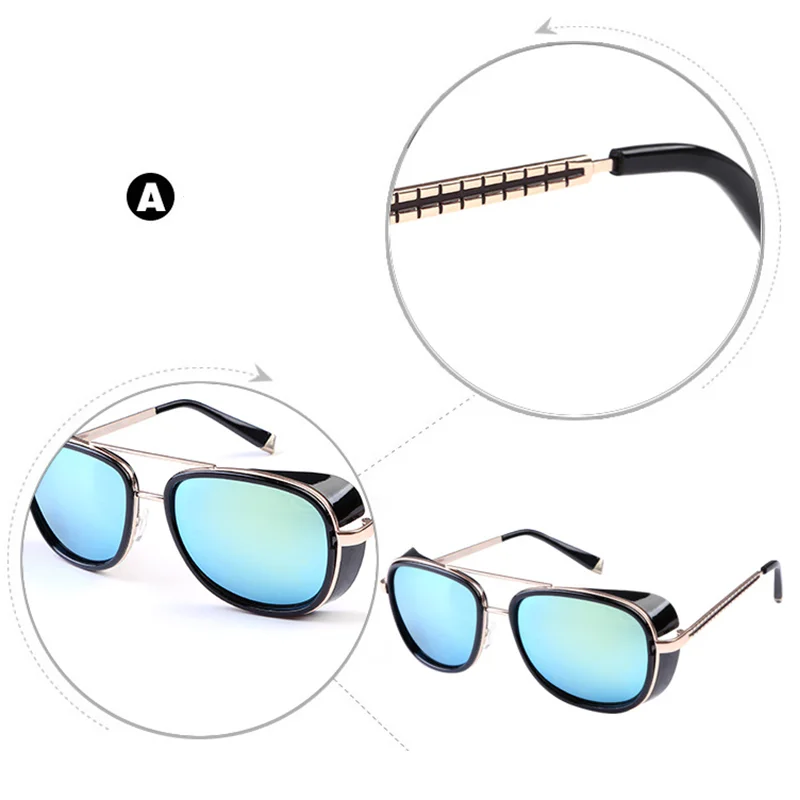 ZUEE Steampunk Goggles Sunglasses Stark Iron Man Sunglasses Retro Square Eyewear Red Lens Pilot Sun Glasses UV400 Sunglasses
ZUEE Steampunk Goggles Sunglasses Stark Iron Man Sunglasses Retro Square Eyewear Red Lens Pilot Sun Glasses UV400 Sunglasses