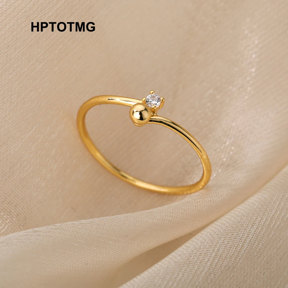 Simple Zircon Gold Round Bead Rings for Women Teens Stainless Steel Wedding Punk Thin Rings 2021 Trend Engagement Jewelry Gifts
Simple Zircon Gold Round Bead Rings for Women Teens Stainless Steel Wedding Punk Thin Rings 2021 Trend Engagement Jewelry Gifts