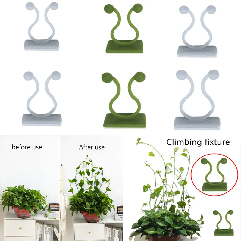 25Pcs Self-Adhesive Plant Climbing Wall Fixture Clips Home Vine Hanging Holder Hook Decoration for Home Garden Wall Sticky Hook
25Pcs Self-Adhesive Plant Climbing Wall Fixture Clips Home Vine Hanging Holder Hook Decoration for Home Garden Wall Sticky Hook