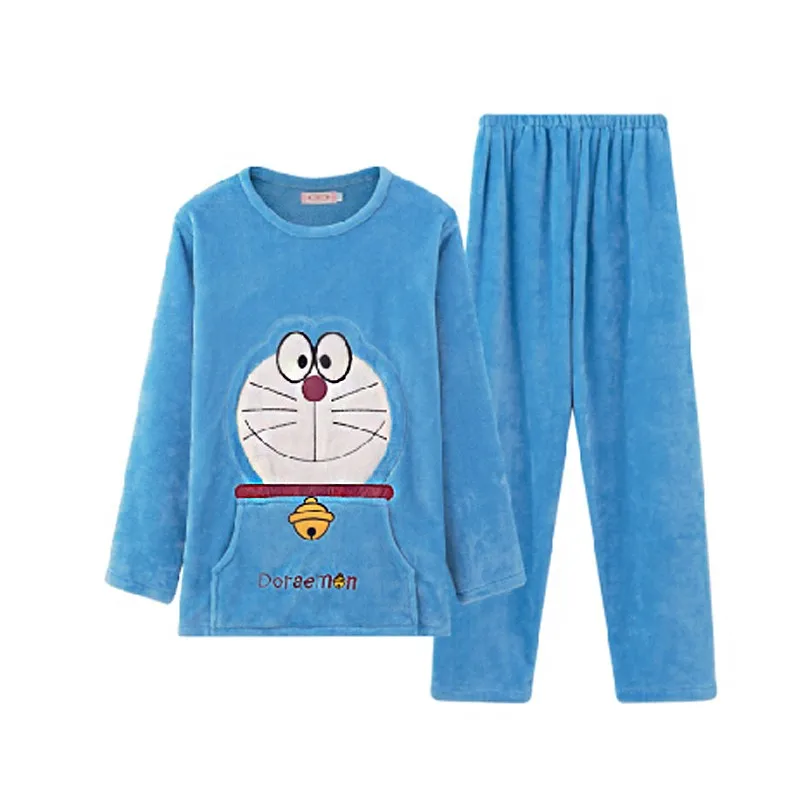 Seeslim Doraemon Flannel Pyjamas Women Thick Cartoon Sleepwear Women Pajama Sets Winter Cute Warm Lounge Wear Couple Korean
Seeslim Doraemon Flannel Pyjamas Women Thick Cartoon Sleepwear Women Pajama Sets Winter Cute Warm Lounge Wear Couple Korean