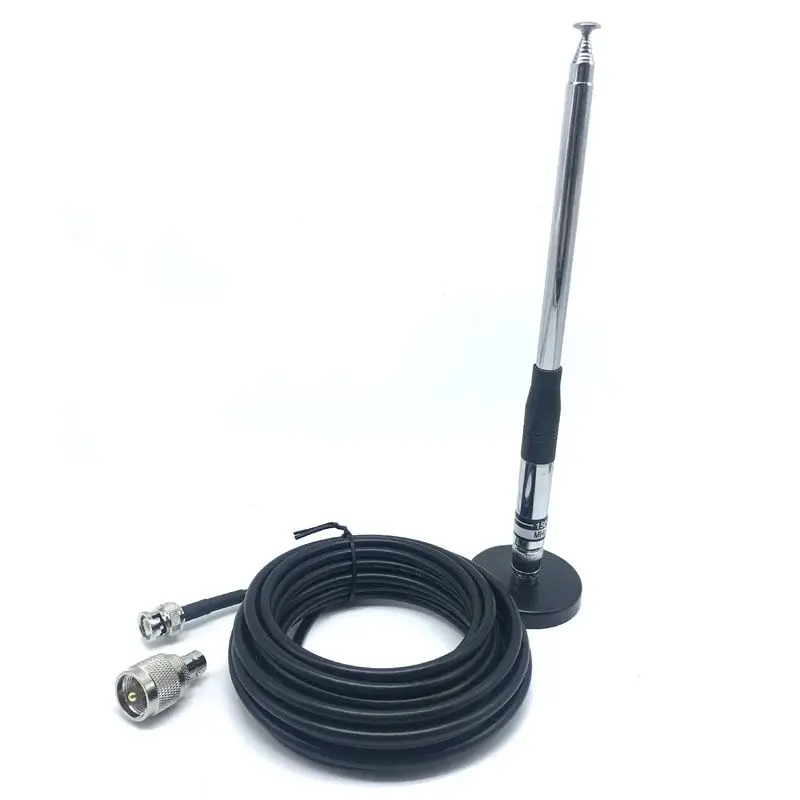 27Mhz 20W BNC Telescopic Antenna with Magnetic Base and PL259 Male Adapter for Cobra Midland Uniden Anyton CB Mobile Radio
27Mhz 20W BNC Telescopic Antenna with Magnetic Base and PL259 Male Adapter for Cobra Midland Uniden Anyton CB Mobile Radio