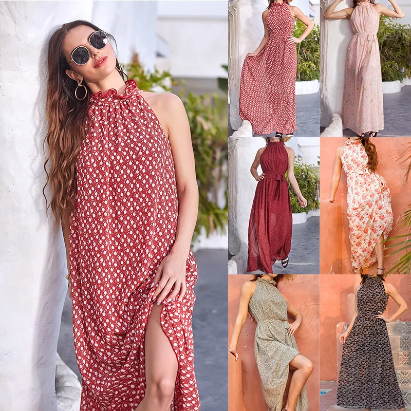 2020 dress women's sexy fashion summer new women's dress was thin waist slim casual sleeveless vacation long floral dress
2020 dress women's sexy fashion summer new women's dress was thin waist slim casual sleeveless vacation long floral dress