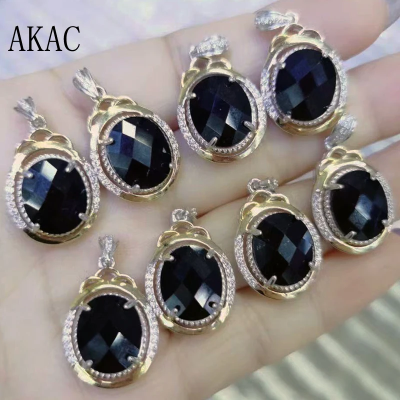 925 sterling silver Approx10*12mm AKAC natural black spinel pendant send randomly
925 sterling silver Approx10*12mm AKAC natural black spinel pendant send randomly