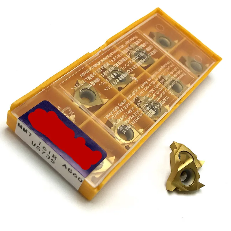 Thread turning tools MMT16ER / IR AG60 VP15TF / UE6020 / US735 turning tools for CNC lathe thread processing
Thread turning tools MMT16ER / IR AG60 VP15TF / UE6020 / US735 turning tools for CNC lathe thread processing