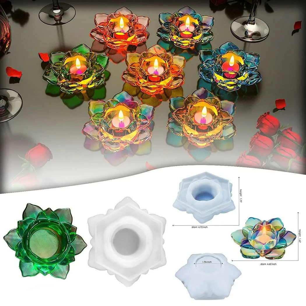 Silicone Lotus Shape Candle Holder Mould Resin Casting Mold DIY Crafts DIY Crafts Decoration Casting Tools
Silicone Lotus Shape Candle Holder Mould Resin Casting Mold DIY Crafts DIY Crafts Decoration Casting Tools