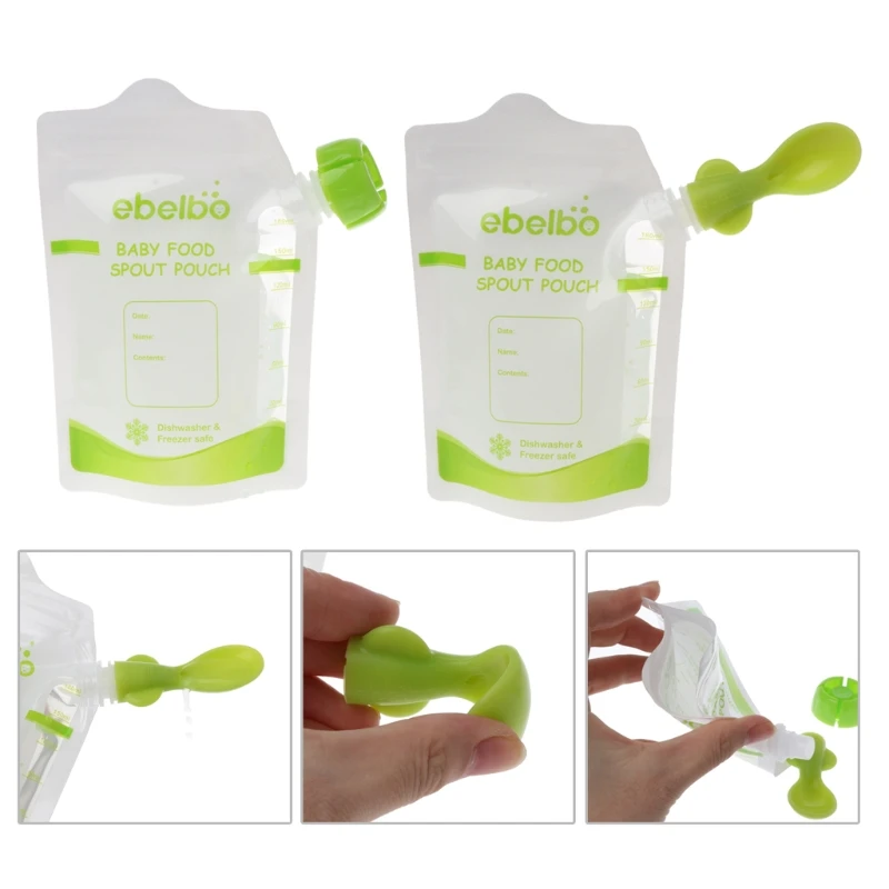 10 PCS Baby Food Pouches Feeding Supplies Bag Double Zippers Reusable Food Box P15C
10 PCS Baby Food Pouches Feeding Supplies Bag Double Zippers Reusable Food Box P15C
