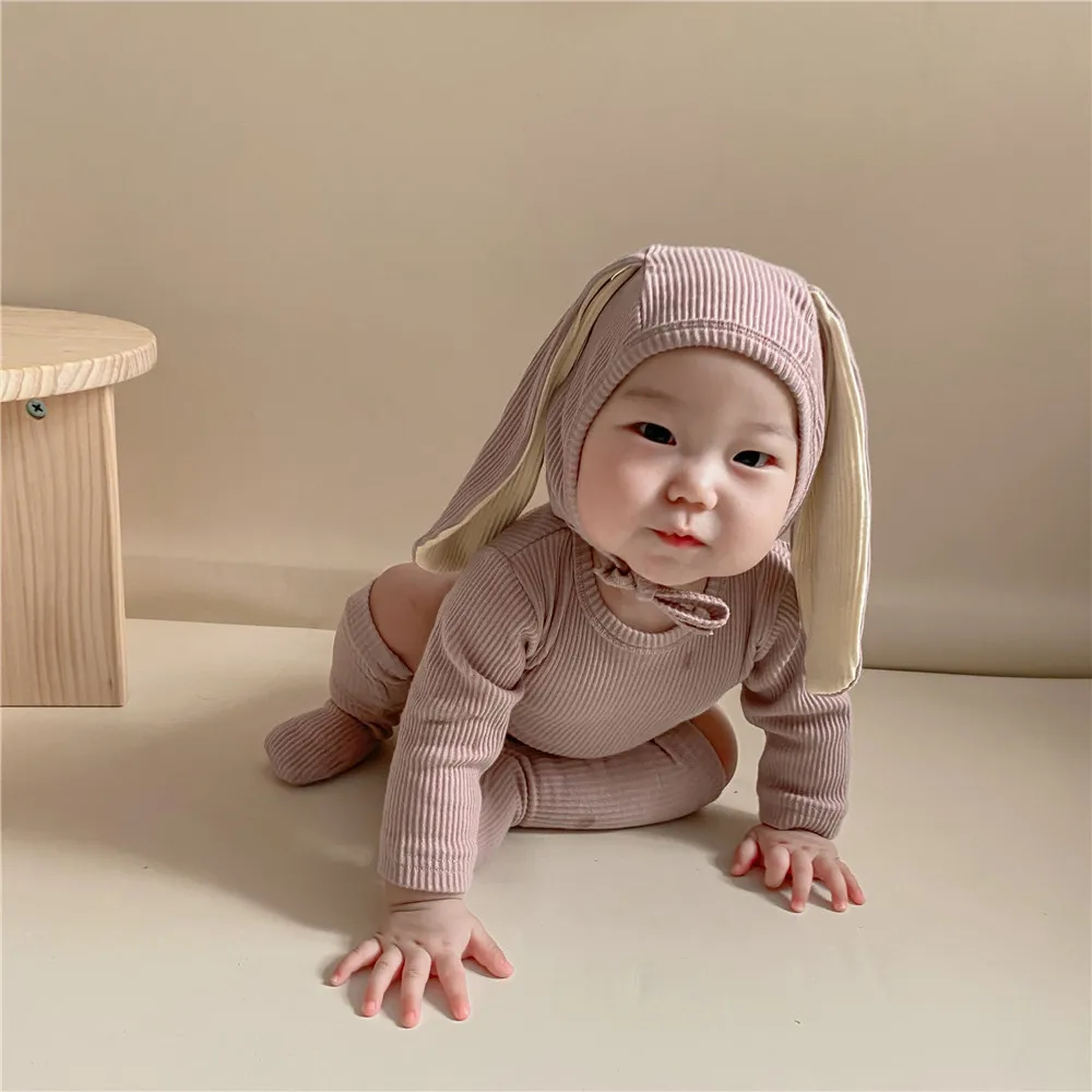 3Pcs/Set Bunny Shaped Baby Clothes Hat Socks Spring Autumn Long Sleeve Newborn Romper Rabbit Ear Beanie Cotton Girl Boy Bodysuit
3Pcs/Set Bunny Shaped Baby Clothes Hat Socks Spring Autumn Long Sleeve Newborn Romper Rabbit Ear Beanie Cotton Girl Boy Bodysuit