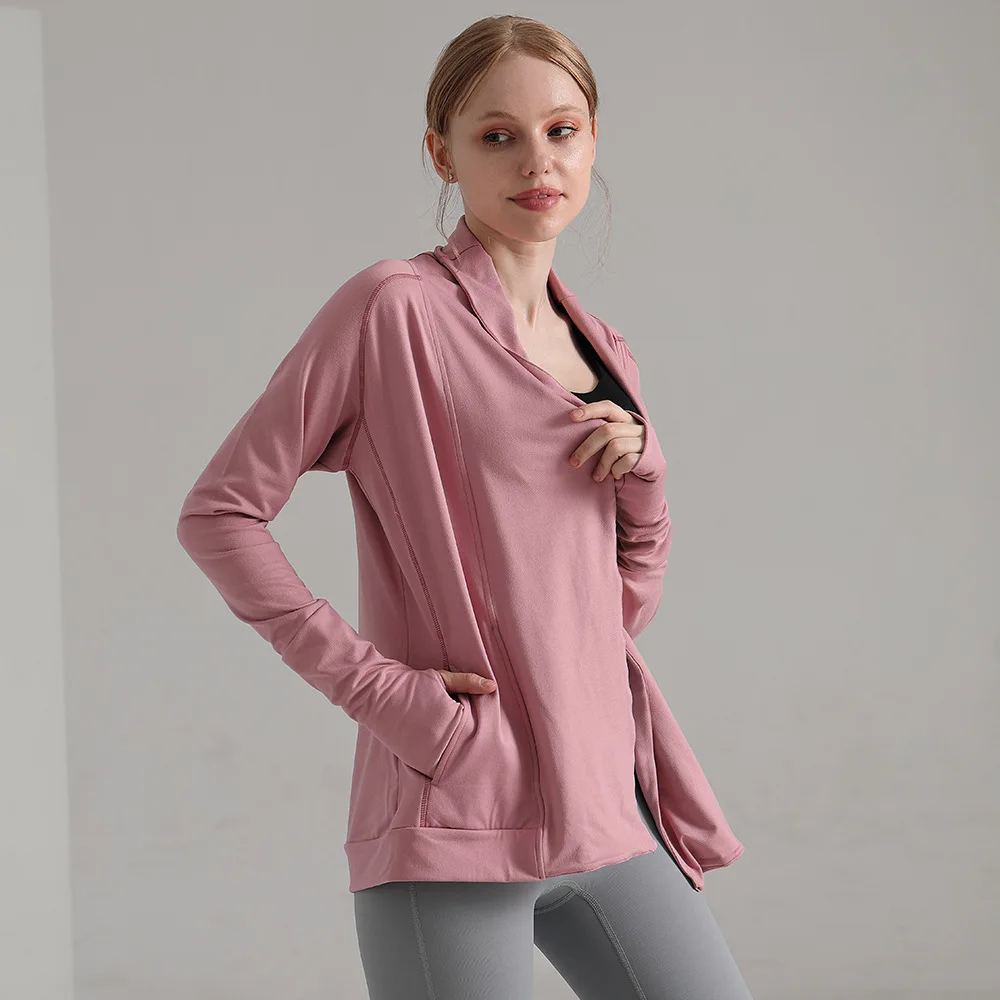 Sports Jacket Women 's Casual Fitness Clothes Top Elastic Quick-dry Slim Running Training Long-sleeved Cardigan Yoga Jacket
Sports Jacket Women 's Casual Fitness Clothes Top Elastic Quick-dry Slim Running Training Long-sleeved Cardigan Yoga Jacket