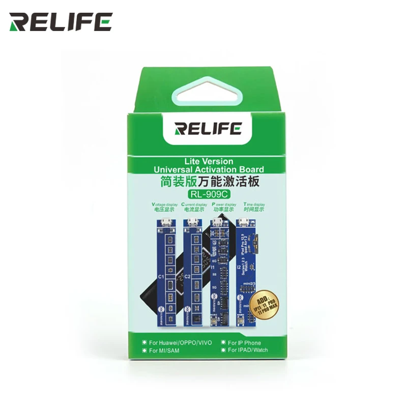 RELIFE RL-909C Universal Activation Board For iPhone 11 pro max xs X Samsung Huawei Android Phone Quick Charge PCB Repair Tools
RELIFE RL-909C Universal Activation Board For iPhone 11 pro max xs X Samsung Huawei Android Phone Quick Charge PCB Repair Tools