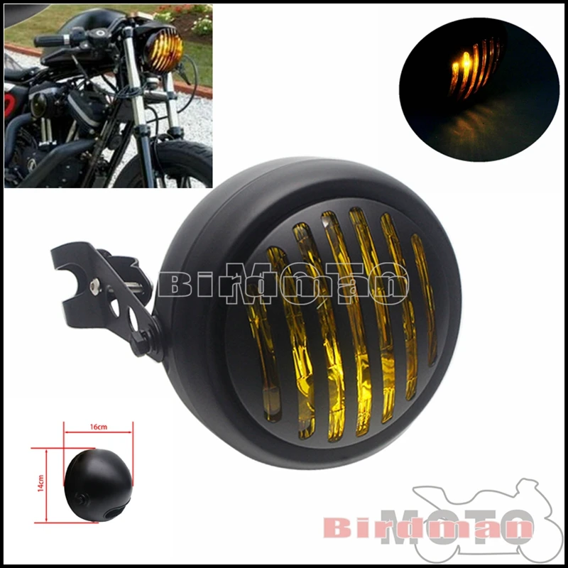 Universal Motorcycle 12V 35W Amber Bulb Headlight Head Light For Harley Honda Yamaha Suzuki Kawasaki Chopper Retro Headlamp
Universal Motorcycle 12V 35W Amber Bulb Headlight Head Light For Harley Honda Yamaha Suzuki Kawasaki Chopper Retro Headlamp