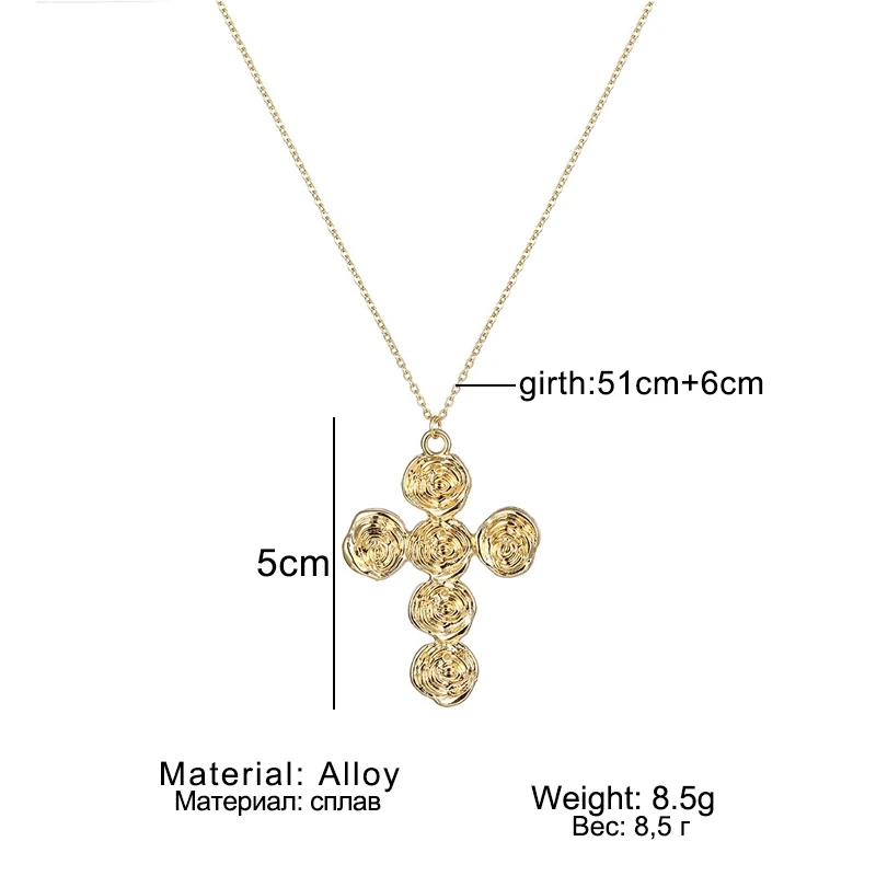 DAXI Gold Chain Cross Necklace Women Necklaces For Women Chains Layered Necklace Pendant Trendy Hip Hop Jewelry
DAXI Gold Chain Cross Necklace Women Necklaces For Women Chains Layered Necklace Pendant Trendy Hip Hop Jewelry