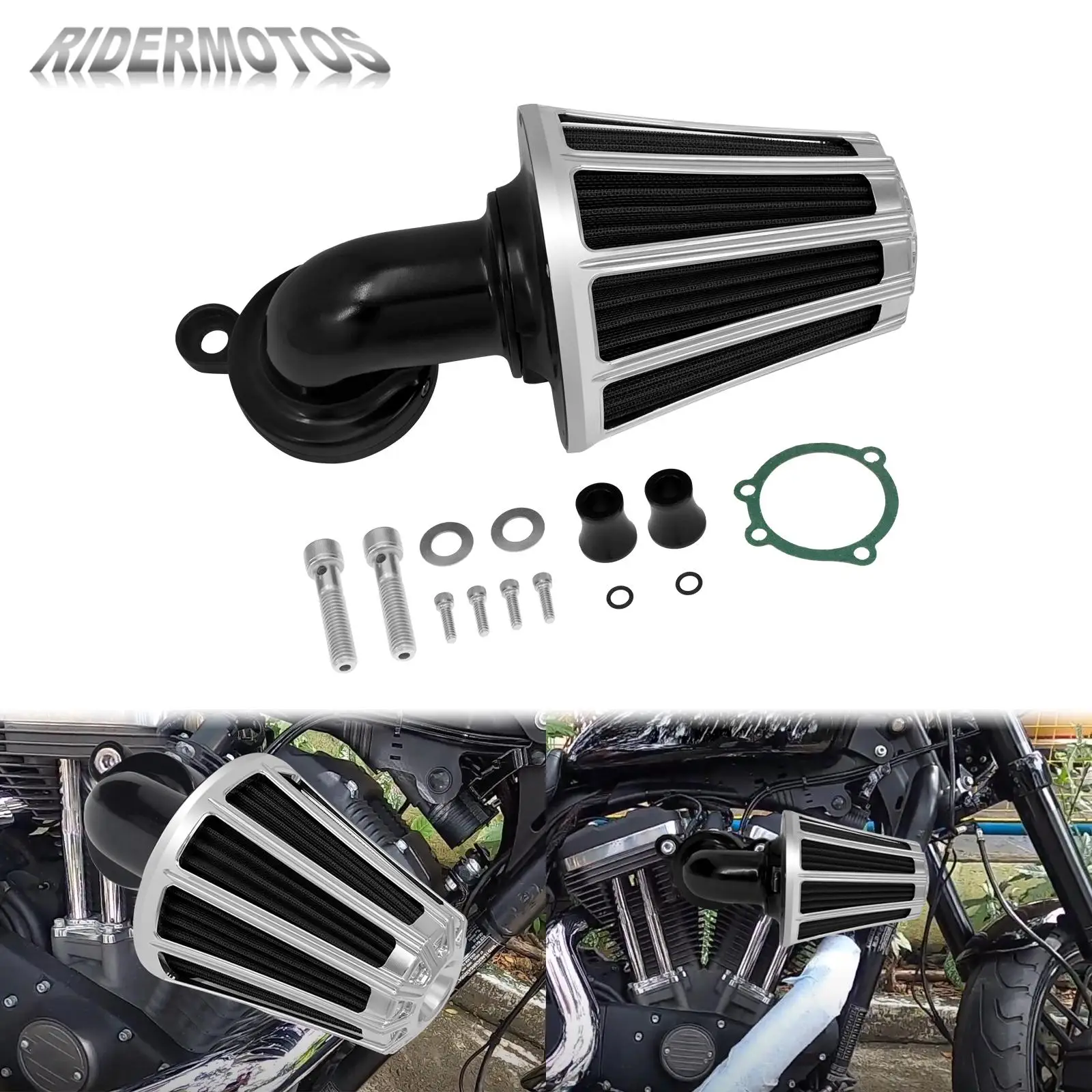 Устройство для очистки мотоцикла алюминиевый хромовый Harley Sportster XL 1200 883 Forty Eight