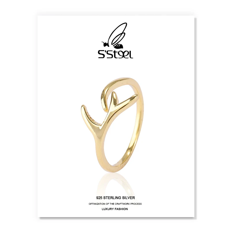 S'STEEL Trendy Rings For Women 925 Sterling Silver Geometric Personalized Minimalist Open Ring Joyas De Plata 925 Mujer Jewelry 
S'STEEL Trendy Rings For Women 925 Sterling Silver Geometric Personalized Minimalist Open Ring Joyas De Plata 925 Mujer Jewelry