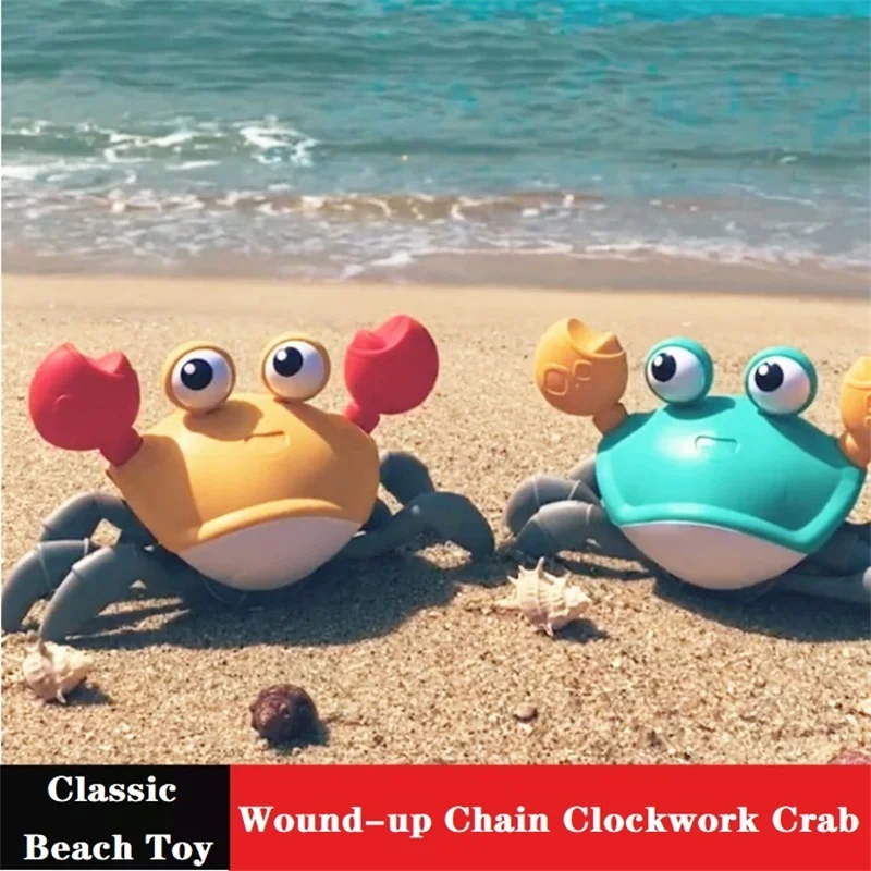 New Cute Cartoon Animal Crab Classic Baby Water Beach Toy Floating Pulling Clockwork Kids Beach Swimming Pool Bath Toys
New Cute Cartoon Animal Crab Classic Baby Water Beach Toy Floating Pulling Clockwork Kids Beach Swimming Pool Bath Toys