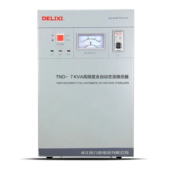 Single phase voltage stabilizer TND-7KVA 7KW household refrigerator PC stabilizer 7000W pure copper core high acurracy
Single phase voltage stabilizer TND-7KVA 7KW household refrigerator PC stabilizer 7000W pure copper core high acurracy