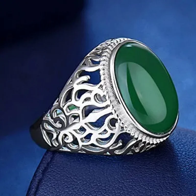 Popular Domineering Men's Open Adjustable Ring Inlaid Oval Crystal Engraving Geometric Pattern for Male Party Jewelry
Popular Domineering Men's Open Adjustable Ring Inlaid Oval Crystal Engraving Geometric Pattern for Male Party Jewelry