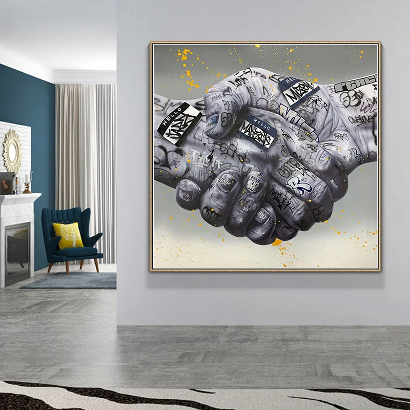 Street Graffiti Art Canvas Painting Lover Hand Art Inspirational Motivational Wall Posters and Prints Artwork Picture Home Decor
Street Graffiti Art Canvas Painting Lover Hand Art Inspirational Motivational Wall Posters and Prints Artwork Picture Home Decor