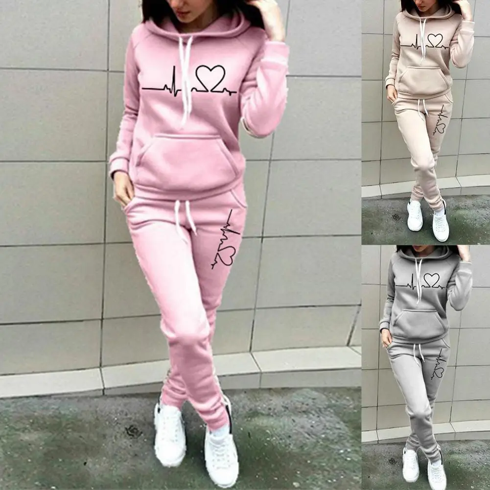 Pullover 2 Pcs/Set Terrific Breathable Solid Color Hoodie Suit Warm Lady Hoodie Suit Hooded for Work
Pullover 2 Pcs/Set Terrific Breathable Solid Color Hoodie Suit Warm Lady Hoodie Suit Hooded for Work