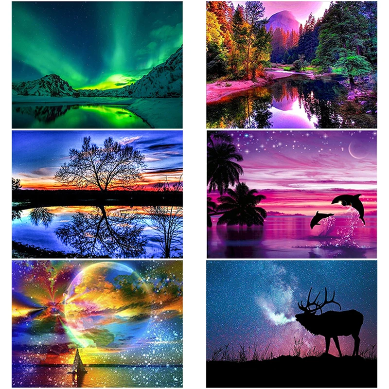 DIY Starry Sky 5D Diamond Painting Dolphin Diamond Embroidery Cross Stitch Kits Full Round Drill Mosaic Rhinestones Home Decor
DIY Starry Sky 5D Diamond Painting Dolphin Diamond Embroidery Cross Stitch Kits Full Round Drill Mosaic Rhinestones Home Decor